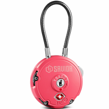 Pink; Savior Equipment - 3-Digit Cable Lock - HCC Tactical
