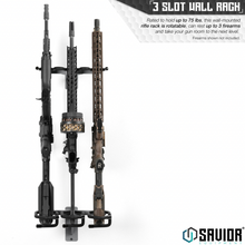Savior Equipment - 3-Slot Adjustable Wall Rack - v3 - HCC Tactical