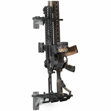 Gray; Savior Equipment - 3-Slot Adjustable Wall Rack - HCC Tactical