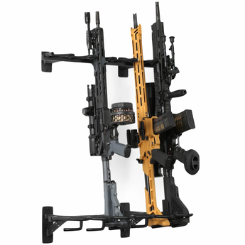 Black; Savior Equipment - Rifle Wall Rack - HCC Tactical