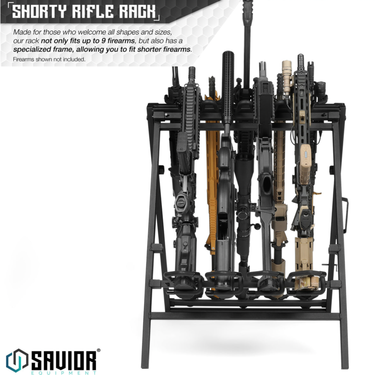 Savior Rifle Rack Lock Savior Equipment - Shorty Rifle Rack - HCC Tactical
