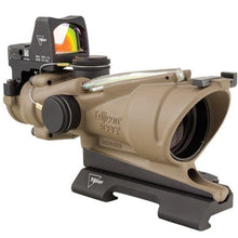 Trijicon ACOG® 4x32 BAC ECOS Riflescope with Trijicon RMR (Crosshair Reticle) Left profile - HCC Tactical