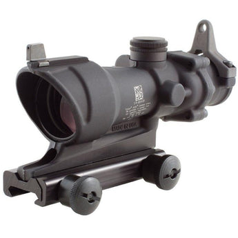 Black; Trijicon ACOG® 4x32 Tritium Riflescope (Amber Crosshair Reticle) - HCC Tactical