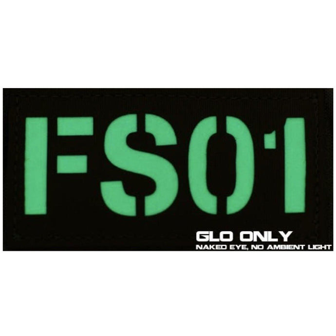 Black; First Spear Alpha-Numeric GLO Cell Tag™ - HCC Tactical