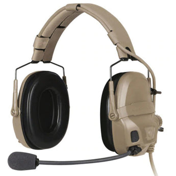 Urban Tan; Ops-Core AMP Communication Headset (Fixed Downlead) - HCC Tactical