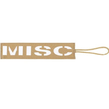 Coyote; First Spear Bag Tag Fabric Backed - HCC Tactical