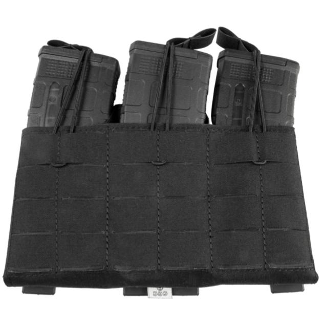 Black; Grey Ghost Gear Compact Triple Mag Panel 5.56 - HCC Tactical