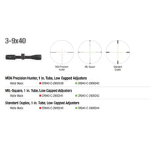 Trijicon Credo™ 3-9x40 Riflescope Specs 2 - HCC Tactical