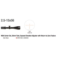 Trijicon Credo™ HX 2.5-15x56 Riflescope Specs 2 - HCC Tactical