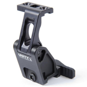 Black; Unity Tactical FAST Omni Flip-To-Center Magnifier Mount - HCC Tactical