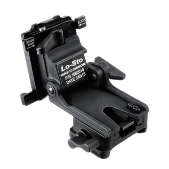 Black; Norotos Lo-Sto Helmet Mount, Force-to-Overcome - HCC Tactical