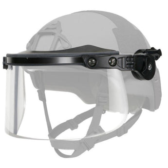 Black; Ops-Core Multi-Hit FaceShield (ARC Rail Mount) - HCC Tactical