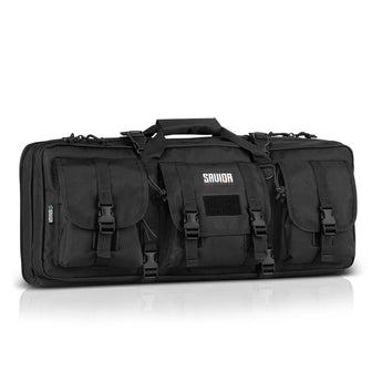 Black; Savior Equipment - American Classic - Double Rifle Case - HCC Tactical