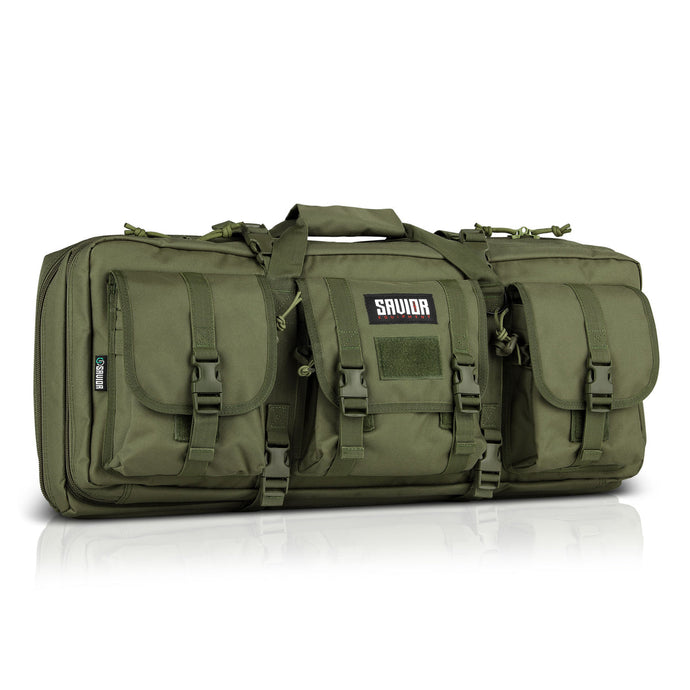 OD Green; Savior Equipment - American Classic - Double Rifle Case - HCC Tactical