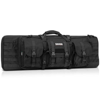 Black; Savior Equipment - American Classic - Double Rifle Case 36" - HCC Tactical