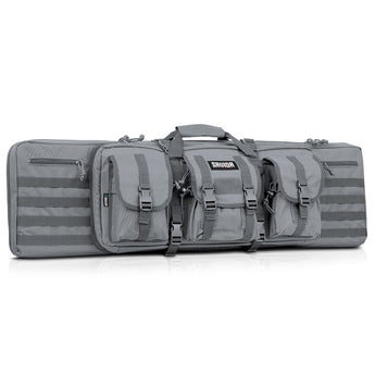 Grey; Savior Equipment - American Classic - Double Rifle Case 42" - HCC Tactical