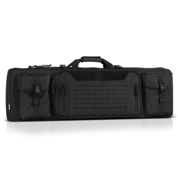Black; Savior Equipment - Urban Warefare - Double Rifle Case 42" - HCC Tactical