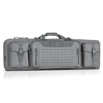 Gray; Savior Equipment - Urban Warefare - Double Rifle Case 42" - HCC Tactical