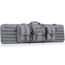 Grey; Savior Equipment - American Classic - Double Rifle Case 55" - HCC Tactical