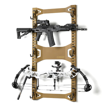 Tan; Saviour Equipment - Horizontal Wall Rack - HCC Tactical