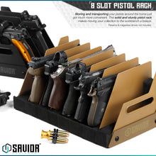 Tan; Savior Equipment - Pistol Rack - 8 slot 1 - HCC Tactical
