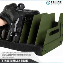 OD Green; Savior Equipment - Pistol Rack - 12-Slot 4 - HCC Tactical