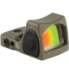 Trijicon RMR® Type 2 Red Dot Sight (6.5 MOA Red Dot, Adjustable LED) Front Profile FDE - HCC Tactical