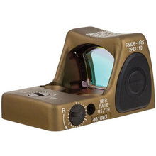 Trijicon RMR® Type 2 Red Dot Sight (6.5 MOA Red Dot, Adjustable LED) Right Profile Coyote Brown - HCC Tactical