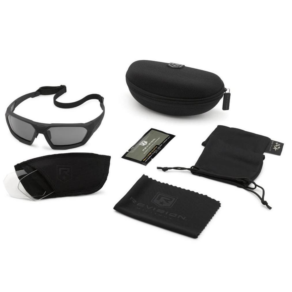 Revision ShadowStrike Ballistic Sunglasses Military Kit Black Frame Kit - HCC Tactical