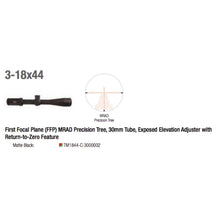Trijicon Tenmile™ 3-18x44 Long-Range Riflescope Specs 2 - HCC Tactical