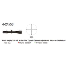 Trijicon Tenmile™ 4-24x50 Long-Range Riflescope Specs 2 - HCC Tactical
