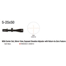 Trijicon Tenmile™ HX 5-25x50 Long-Range Riflescope Specs 2 - HCC Tactical