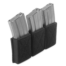 alt - Black; Chase Tactical Triple 5.56 Velcro Mag Pouch - HCC Tactical