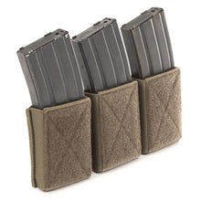 alt - Coyote; Chase Tactical Triple 5.56 Velcro Mag Pouch - HCC Tactical