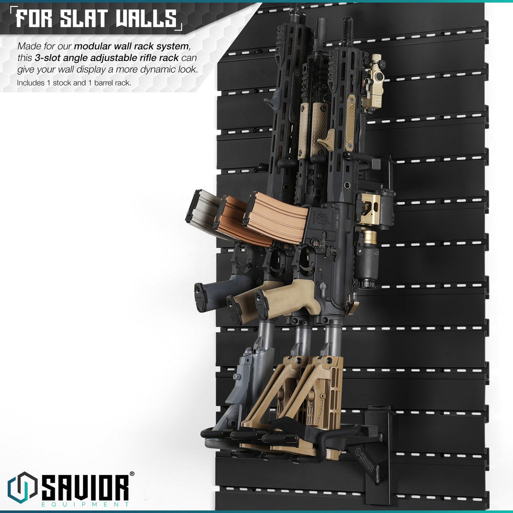 Savior Equipment - Wall Rack-Angle Rifle Wall Rack - HCC Tactical