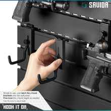 Savior Equipment - Wall Rack System - Adjustable J-Hook - 2 Pack Bracket - HCC Tactical