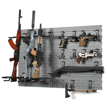 SW Grey; Savior Equipment Wall Rack System w/ Attachments - HCC Tactical