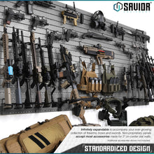 Savior Equipment Wall Rack System w/ Attachments Rack Full - HCC Tactical